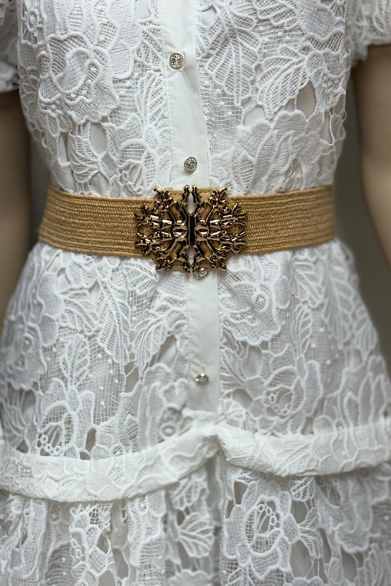 Gold Design Straw Belt