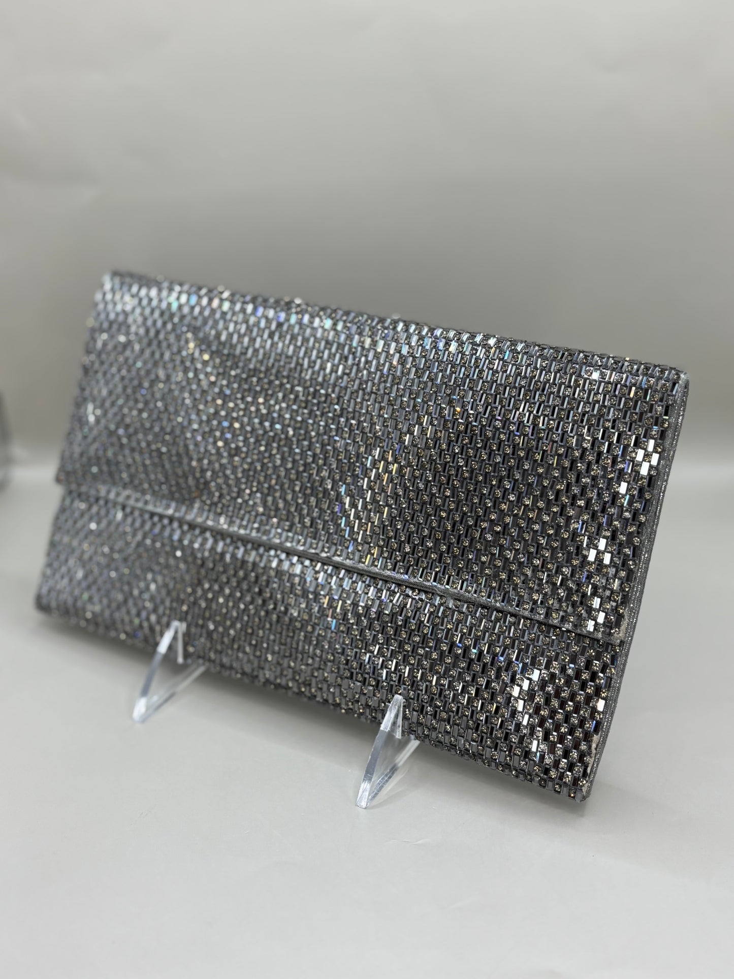 Rhinestone Rectangle Clutch