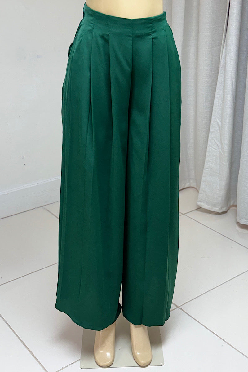 Pleated Wide Pants