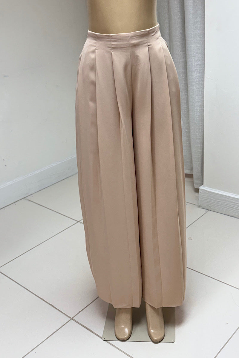 Pleated Wide Pants