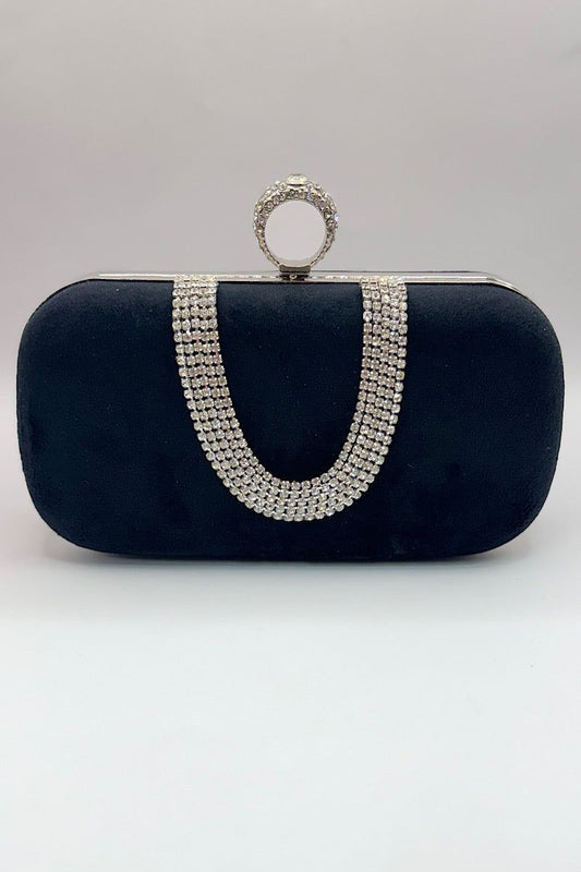 Suede Ring Clutch