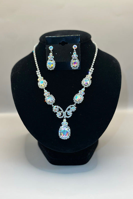 Jewelry Set- Silver Iridescent Collection
