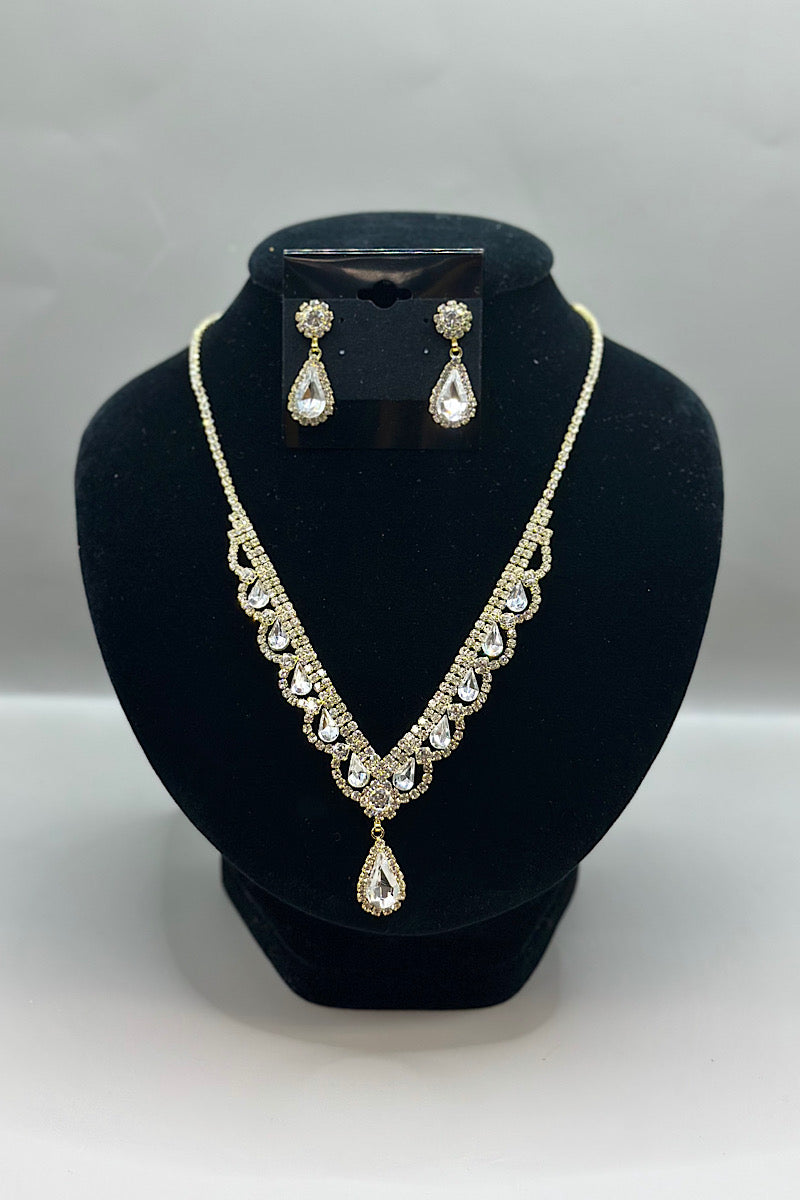 Jewelry Set- Gold Clear Collection