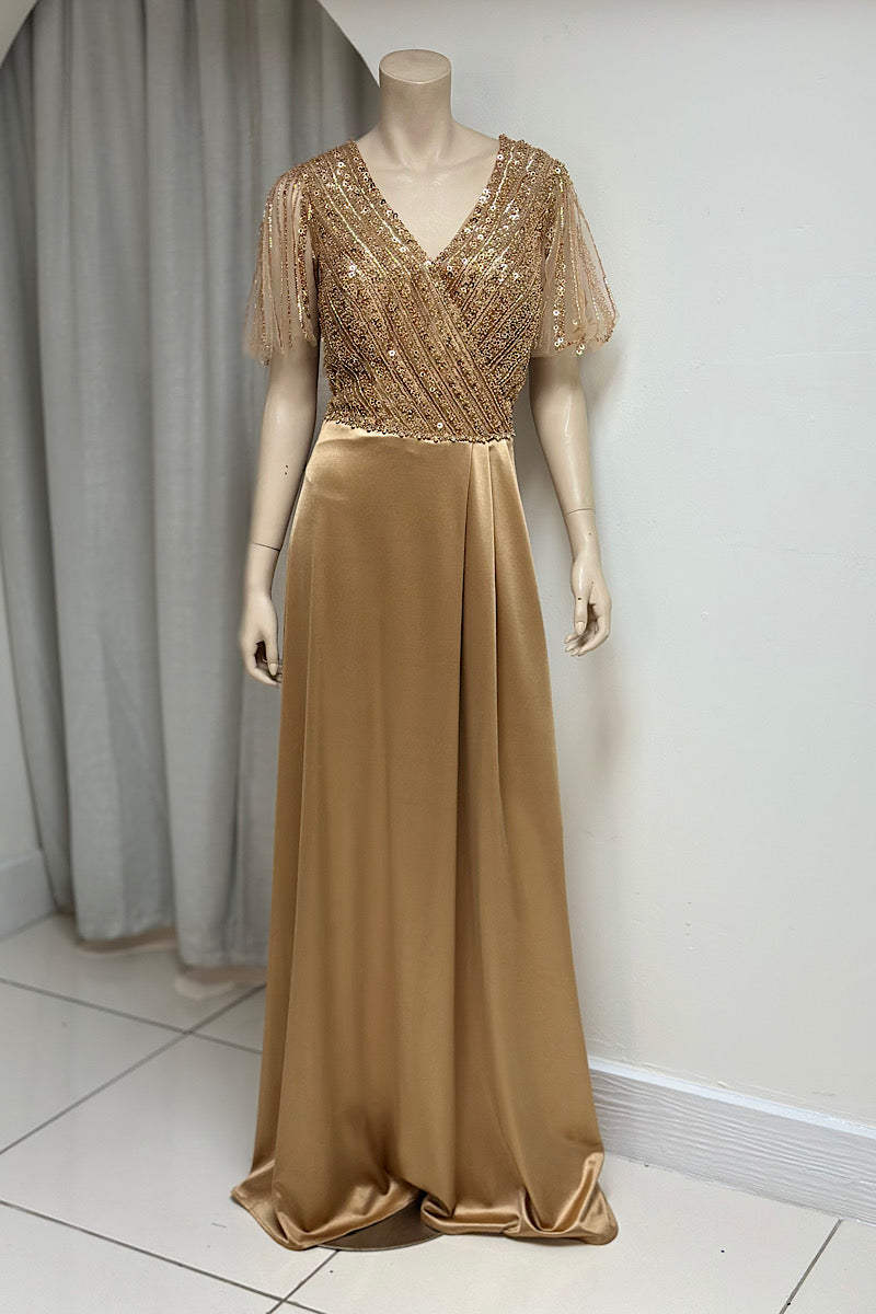 Rhinestone Bodice Formal Dress