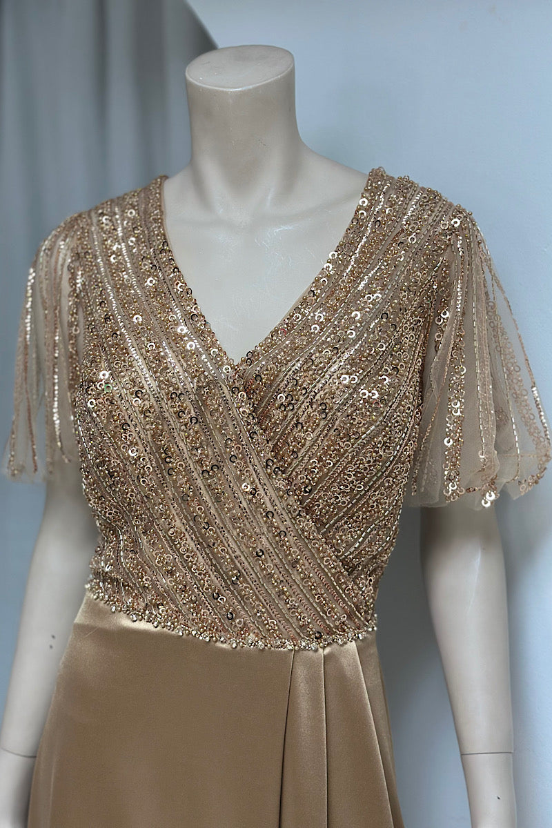 Rhinestone Bodice Formal Dress