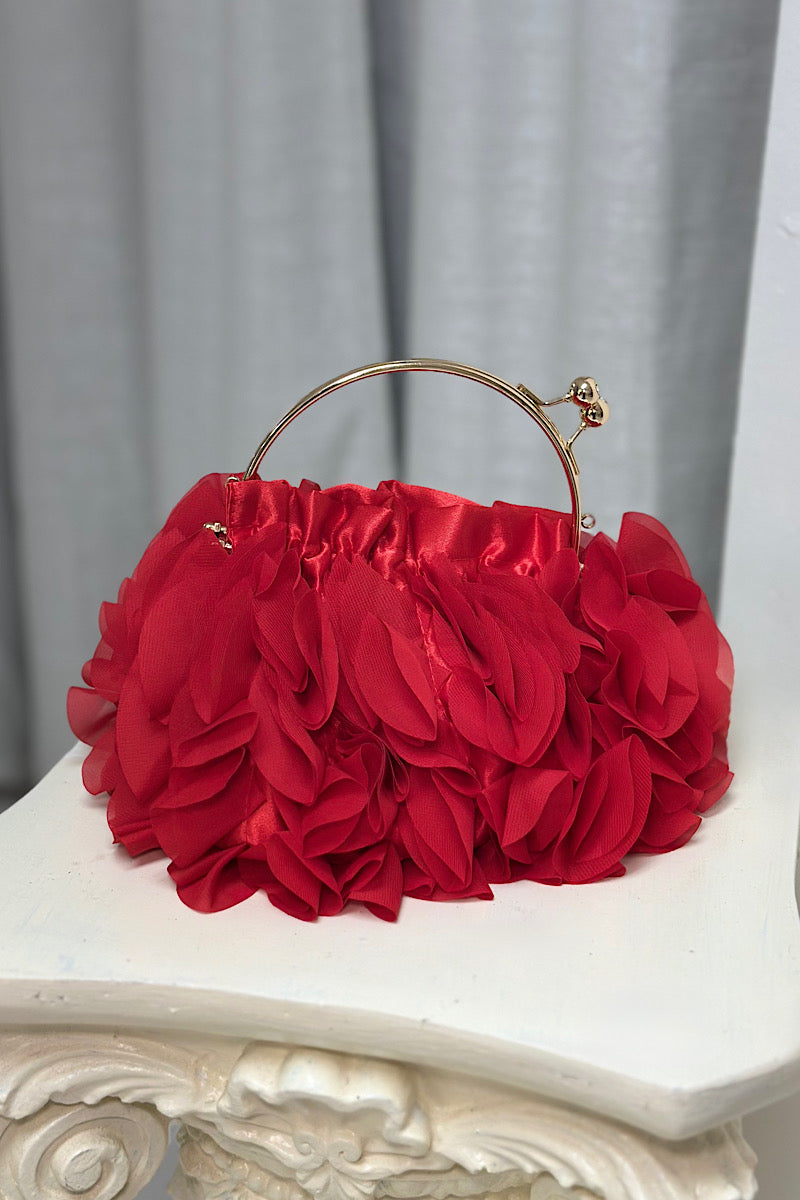 Gold Hand Ruffle Pooch Bag