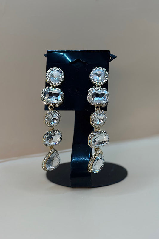 Earring- Gold Clear Collection