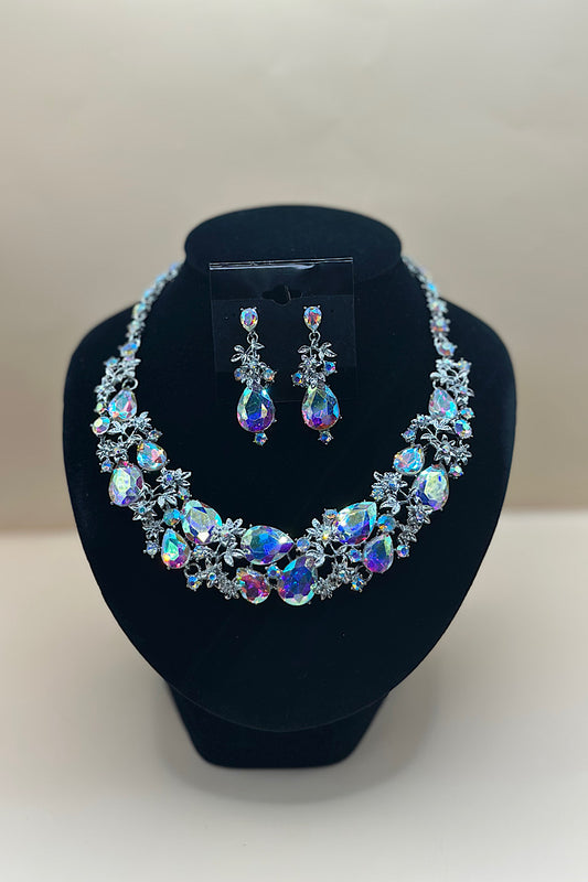 Jewelry Set- Silver Iridescent Collection