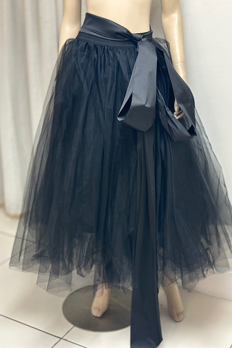 Tulle Midi Skirt