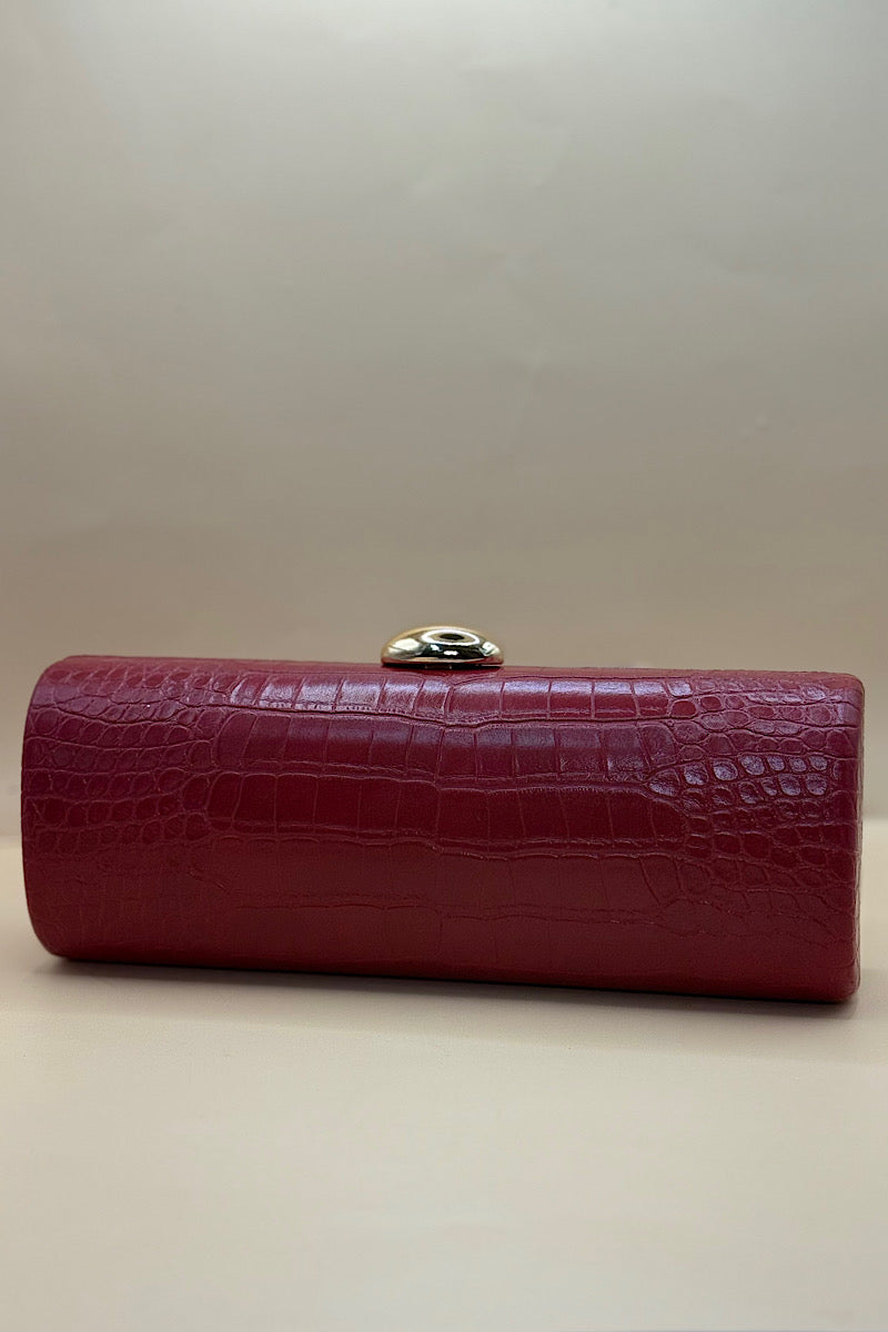 Snake Skin Elongated Clutch