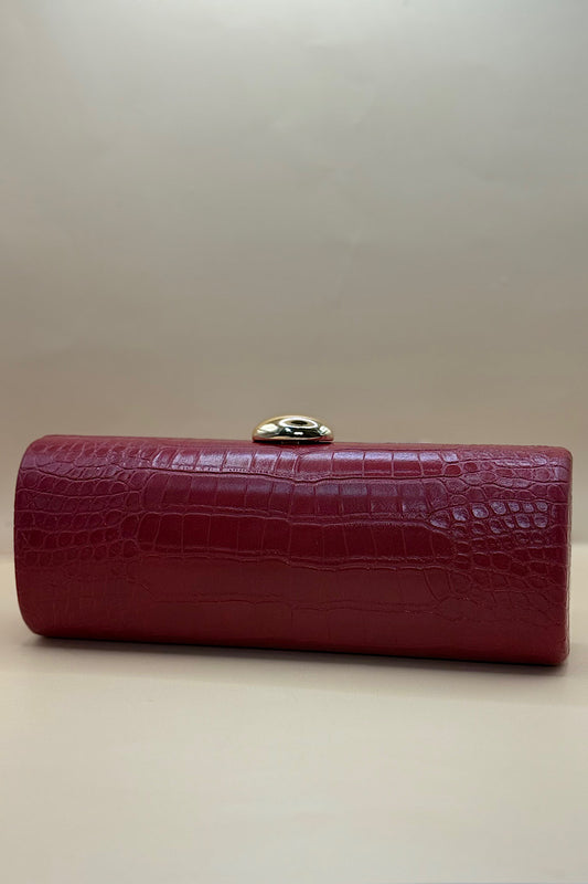 Snake Skin Elongated Clutch