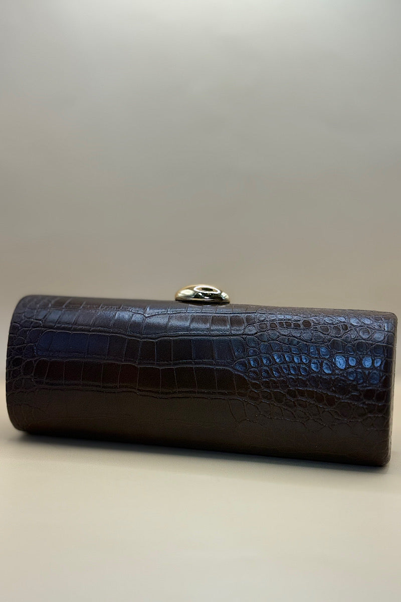 Snake Skin Elongated Clutch