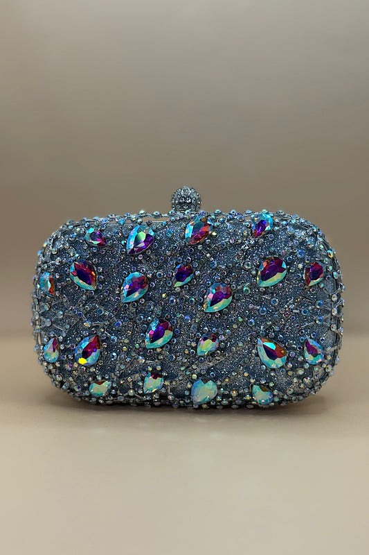 Rhinestone Embellished Branch Design Clutch