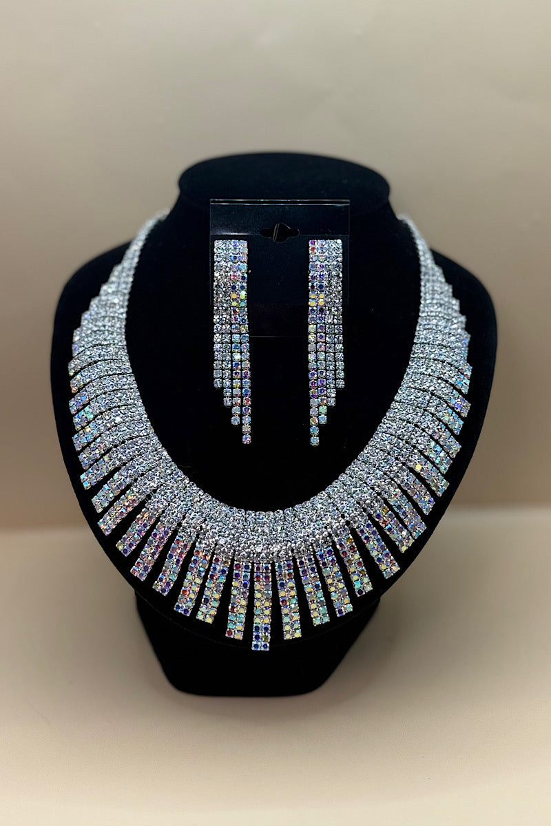 Jewelry Set- Silver Iridescent Collection