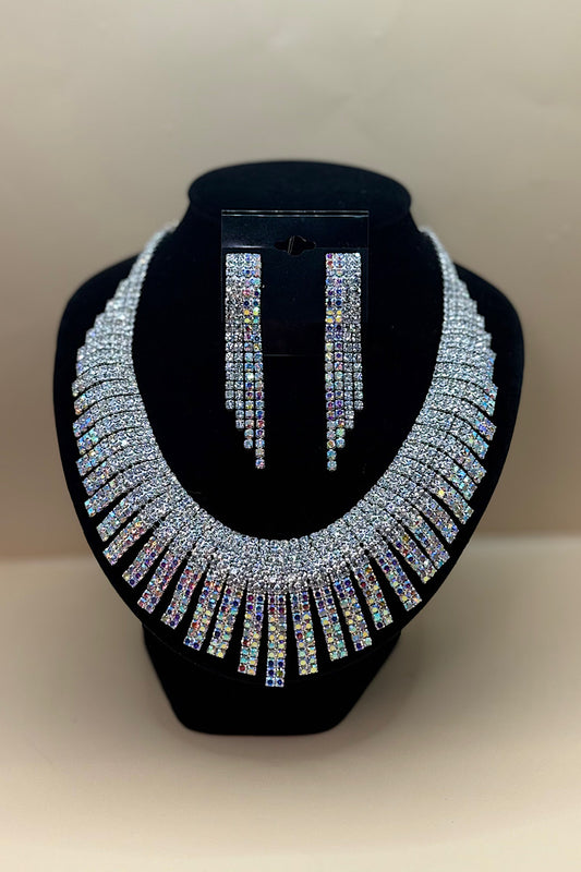 Jewelry Set- Silver Iridescent Collection