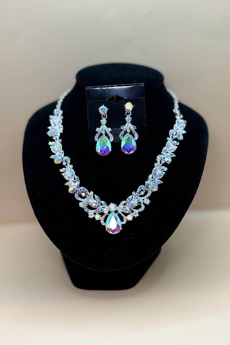 Jewelry Set- Silver Iridescent Collection