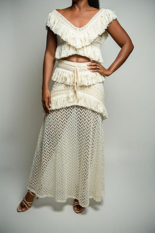 2 Piece Knit Skirt Set
