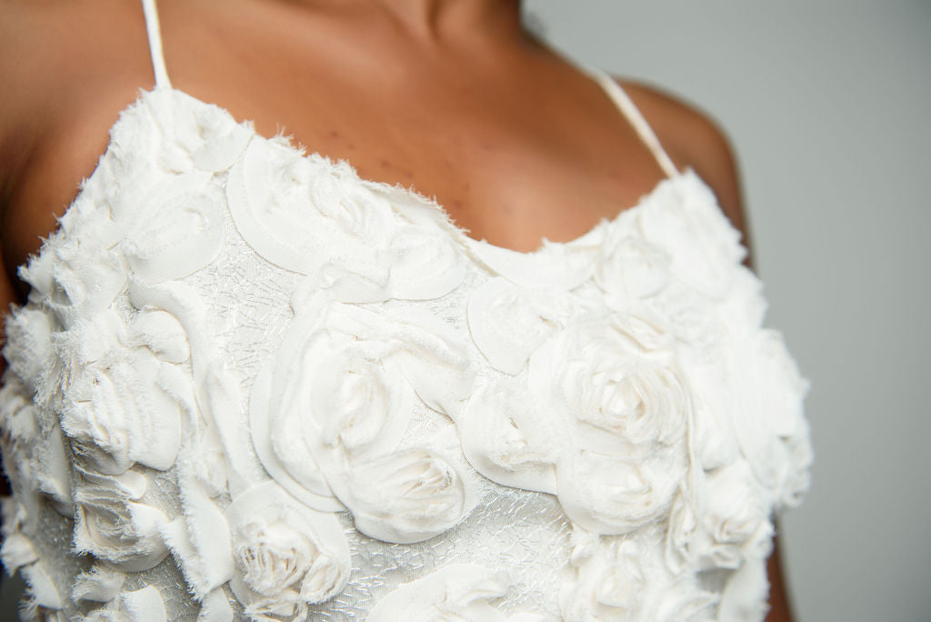 Rosette Thin Strap Semi Formal