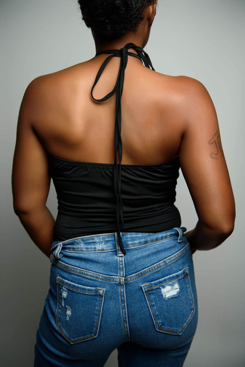 Rosette Halter Bodysuit