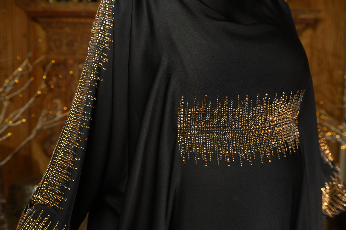 Jeweled Flowy Kaftan Dress