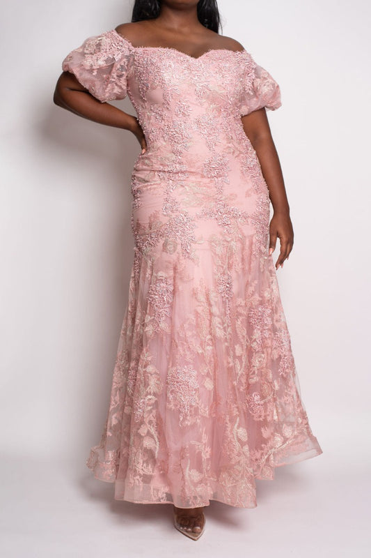 Rose Lace Formal