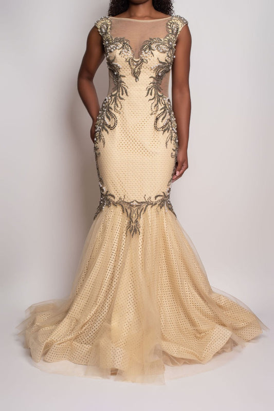 Ivory Antique Mermaid Formal