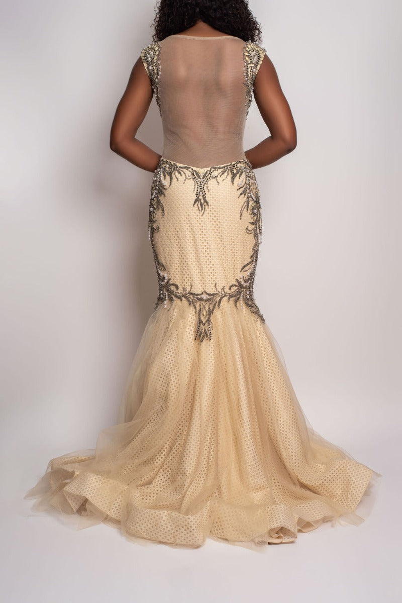 Ivory Antique Mermaid Formal