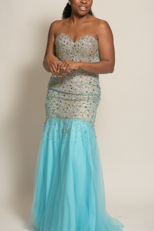 Sparkled Tube Formal Dress